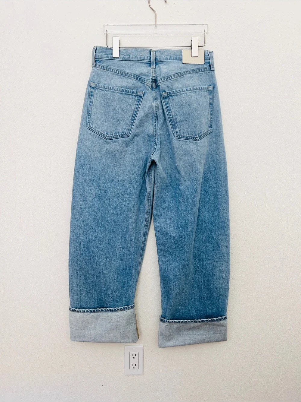 Citizens Of Humanity Ayla Baggy Cuffed Crop Jeans Blue Denim Women's Size 26 - Picture 5 of 16